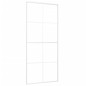 vidaXL Schiebetür ESG-Glas und Aluminium 90x205 cm Weiß vidaXL Schiebetür ESG-Glas und Aluminium 90x205 cm Weiß