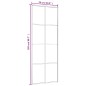vidaXL Schiebetür ESG-Glas und Aluminium 76x205 cm Schwarz vidaXL Schiebetür ESG-Glas und Aluminium 76x205 cm Schwarz