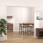 vidaXL Schiebetür ESG Glas und Aluminium 102,5x205 cm Weiß vidaXL Schiebetür ESG Glas und Aluminium 102,5x205 cm Weiß