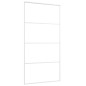 vidaXL Schiebetür ESG Glas und Aluminium 102,5x205 cm Weiß vidaXL Schiebetür ESG Glas und Aluminium 102,5x205 cm Weiß