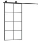 vidaXL Schiebetür mit Beschlag 102,5x205 cm ESG-Glas & Aluminium