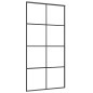 vidaXL Schiebetür mit Beschlag 102,5x205 cm ESG-Glas & Aluminium