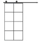 vidaXL Schiebetür mit Beschlag 102,5x205 cm ESG-Glas & Aluminium vidaXL Schiebetür mit Beschlag 102,5x205 cm ESG-Glas & Aluminium