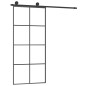 vidaXL Schiebetür mit Beschlag 90x205 cm ESG-Glas & Aluminium vidaXL Schiebetür mit Beschlag 90x205 cm ESG-Glas & Aluminium