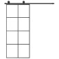 vidaXL Schiebetür mit Beschlag 90x205 cm ESG-Glas & Aluminium vidaXL Schiebetür mit Beschlag 90x205 cm ESG-Glas & Aluminium