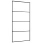 vidaXL Schiebetür ESG Glas und Aluminium mattiert 102,5x205 cm Schwarz vidaXL Schiebetür ESG Glas und Aluminium mattiert 102,5x205 cm Schwarz