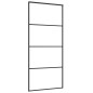vidaXL Schiebetür ESG-Glas und Aluminium mattiert 90x205 cm Schwarz vidaXL Schiebetür ESG-Glas und Aluminium mattiert 90x205 cm Schwarz