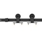 vidaXL Schiebetür mit Beschlag 76x205 cm ESG-Glas & Aluminium vidaXL Schiebetür mit Beschlag 76x205 cm ESG-Glas & Aluminium