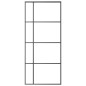 vidaXL Schiebetür ESG-Glas und Aluminium mattiert 90x205 cm Schwarz vidaXL Schiebetür ESG-Glas und Aluminium mattiert 90x205 cm Schwarz