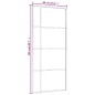 vidaXL Schiebetür ESG-Glas und Aluminium mattiert 90x205 cm Schwarz vidaXL Schiebetür ESG-Glas und Aluminium mattiert 90x205 cm Schwarz