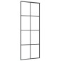 vidaXL Schiebetür mit Beschlag 76x205 cm ESG-Glas & Aluminium vidaXL Schiebetür mit Beschlag 76x205 cm ESG-Glas & Aluminium