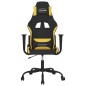 Gaming-Stuhl mit Massagefunktion Schwarz und Gelb Stoff Gaming-Stuhl mit Massagefunktion Schwarz und Gelb Stoff