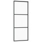 vidaXL Schiebetür ESG-Glas und Aluminium 76x205 cm Schwarz vidaXL Schiebetür ESG-Glas und Aluminium 76x205 cm Schwarz