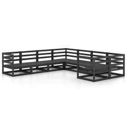vidaXL 8-tlg. Garten-Lounge-Set Massivholz Kiefer 
