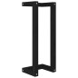 vidaXL Handtuchhalter Schwarz 23x18x60 cm Massivholz Kiefer vidaXL Handtuchhalter Schwarz 23x18x60 cm Massivholz Kiefer