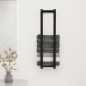 vidaXL Handtuchhalter Schwarz 23x18x90 cm Massivholz Kiefer vidaXL Handtuchhalter Schwarz 23x18x90 cm Massivholz Kiefer
