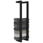 vidaXL Handtuchhalter Schwarz 23x18x90 cm Massivholz Kiefer vidaXL Handtuchhalter Schwarz 23x18x90 cm Massivholz Kiefer