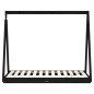 vidaXL Kinderbett Schwarz 70x140 cm Massivholz Kiefer vidaXL Kinderbett Schwarz 70x140 cm Massivholz Kiefer