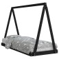 vidaXL Kinderbett Schwarz 80x200 cm Massivholz Kiefer vidaXL Kinderbett Schwarz 80x200 cm Massivholz Kiefer