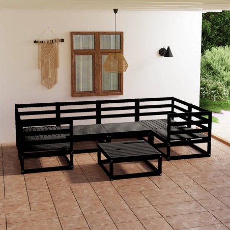 vidaXL 7-tlg. Garten-Lounge-Set Massivholz Kiefer 