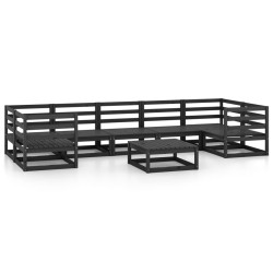 vidaXL 8-tlg. Garten-Lounge-Set Massivholz Kiefer 