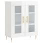 Highboard Hochglanz-Weiß 69,5x34x180 cm Holzwerkstoff Highboard Hochglanz-Weiß 69,5x34x180 cm Holzwerkstoff