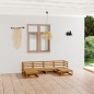 vidaXL 6-tlg. Garten-Lounge-Set Massivholz Kiefer vidaXL 6-tlg. Garten-Lounge-Set Massivholz Kiefer
