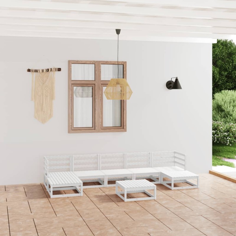 vidaXL 8-tlg. Garten-Lounge-Set Kiefer Massivholz vidaXL 8-tlg. Garten-Lounge-Set Kiefer Massivholz