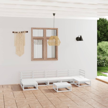 vidaXL 8-tlg. Garten-Lounge-Set Kiefer Massivholz 