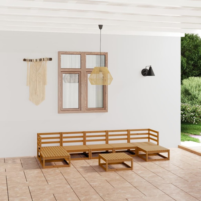 vidaXL 8-tlg. Garten-Lounge-Set Massivholz Kiefer vidaXL 8-tlg. Garten-Lounge-Set Massivholz Kiefer