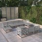 vidaXL 11-tlg. Garten-Lounge-Set Kiefer Massivholz vidaXL 11-tlg. Garten-Lounge-Set Kiefer Massivholz
