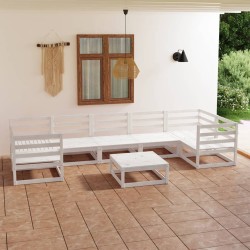 vidaXL 8-tlg. Garten-Lounge-Set Kiefer Massivholz