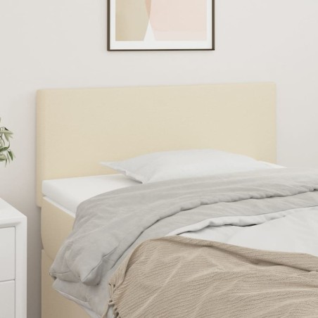 Kopfteil Creme 90x5x78/88 cm Kunstleder