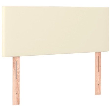 Kopfteil Creme 90x5x78/88 cm Kunstleder
