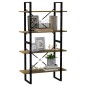 vidaXL Bücherregal 4 Fächer Braun 80x30x140 cm Kiefer Massivholz vidaXL Bücherregal 4 Fächer Braun 80x30x140 cm Kiefer Massivholz