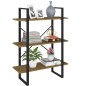 vidaXL Bücherregal 3 Fächer Braun 80x30x105 cm Massivholz Kiefer vidaXL Bücherregal 3 Fächer Braun 80x30x105 cm Massivholz Kiefer