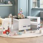 vidaXL 3-tlg. Kindertisch und Stuhl Set Polizeiauto-Design MDF vidaXL 3-tlg. Kindertisch und Stuhl Set Polizeiauto-Design MDF