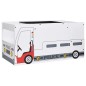 vidaXL 3-tlg. Kindertisch und Stuhl Set Polizeiauto-Design MDF vidaXL 3-tlg. Kindertisch und Stuhl Set Polizeiauto-Design MDF