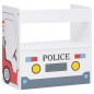 vidaXL 3-tlg. Kindertisch und Stuhl Set Polizeiauto-Design MDF vidaXL 3-tlg. Kindertisch und Stuhl Set Polizeiauto-Design MDF