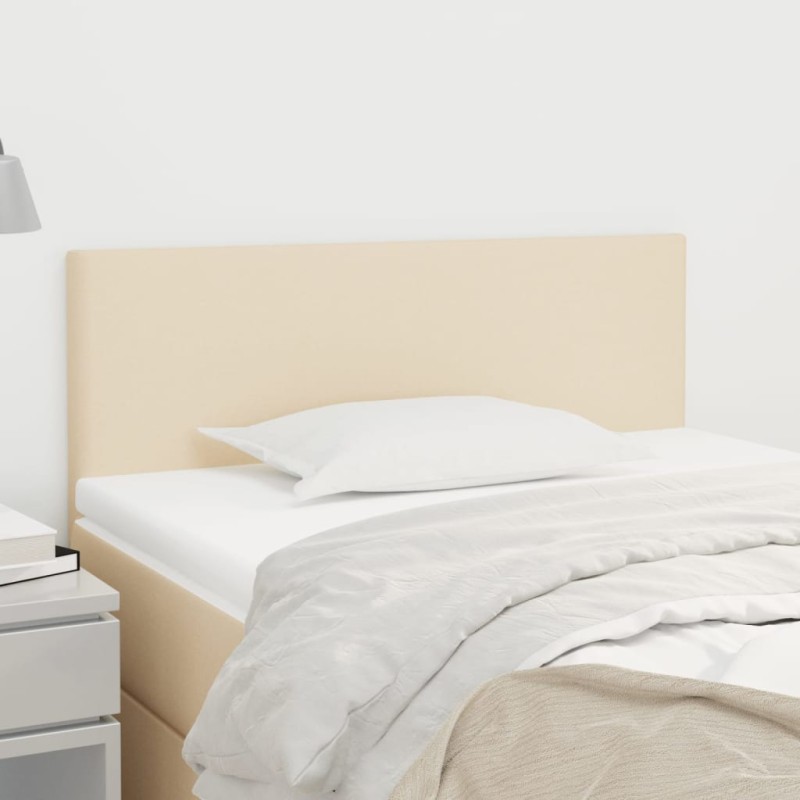 vidaXL Kopfteil Creme 100x5x78/88 cm Stoff