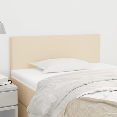 vidaXL Kopfteil Creme 100x5x78/88 cm Stoff