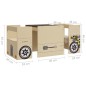 vidaXL 3-tlg. Kindertisch und Stuhl Set Geländewagen-Design MDF vidaXL 3-tlg. Kindertisch und Stuhl Set Geländewagen-Design MDF