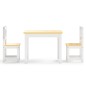 vidaXL 3-tlg. Kinder-Sitzgruppe Weiß und Beige MDF vidaXL 3-tlg. Kinder-Sitzgruppe Weiß und Beige MDF