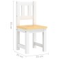 vidaXL 3-tlg. Kinder-Sitzgruppe Weiß und Beige MDF vidaXL 3-tlg. Kinder-Sitzgruppe Weiß und Beige MDF