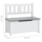 vidaXL 4-tlg. Kinder-Sitzgruppe Weiß und Grau MDF vidaXL 4-tlg. Kinder-Sitzgruppe Weiß und Grau MDF