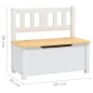 vidaXL 4-tlg. Kinder-Sitzgruppe Weiß und Beige MDF vidaXL 4-tlg. Kinder-Sitzgruppe Weiß und Beige MDF
