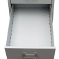vidaXL Registerschrank mit 5 Schubladen Grau 68,5 cm Stahl vidaXL Registerschrank mit 5 Schubladen Grau 68,5 cm Stahl