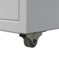 vidaXL Registerschrank mit 5 Schubladen Grau 68,5 cm Stahl vidaXL Registerschrank mit 5 Schubladen Grau 68,5 cm Stahl