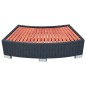 vidaXL Spa-Einstiegsstufe Poly Rattan 92×45×25 cm Schwarz vidaXL Spa-Einstiegsstufe Poly Rattan 92×45×25 cm Schwarz
