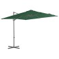 vidaXL Ampelschirm mit Stahlmast Grün 250 x 250 cm vidaXL Ampelschirm mit Stahlmast Grün 250 x 250 cm